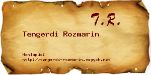 Tengerdi Rozmarin névjegykártya